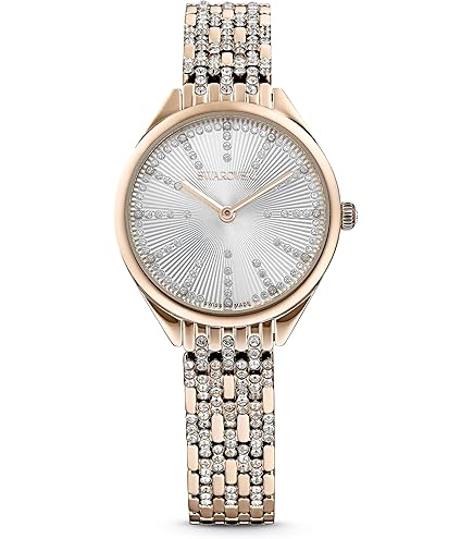 Swarovski Cosmopolitan Watch, Swiss Made, Metal Bracelet, Pink